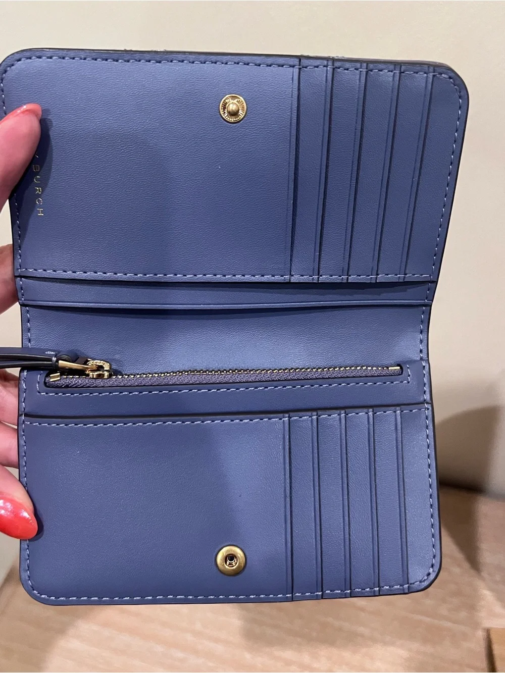 NWT Tory Burch Willa Medium Wallet Dark Lotus